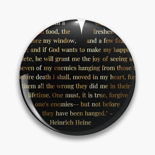 Item preview, Heinrich Heine Quote in Heart designed and sold by TheIconSmith.