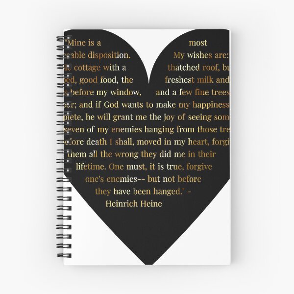 Item preview, Heinrich Heine Quote in Heart designed and sold by TheIconSmith.