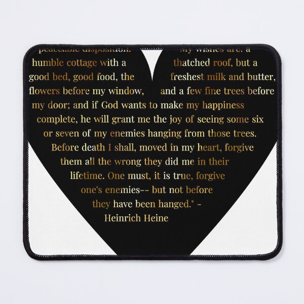 Item preview, Heinrich Heine Quote in Heart designed and sold by TheIconSmith.