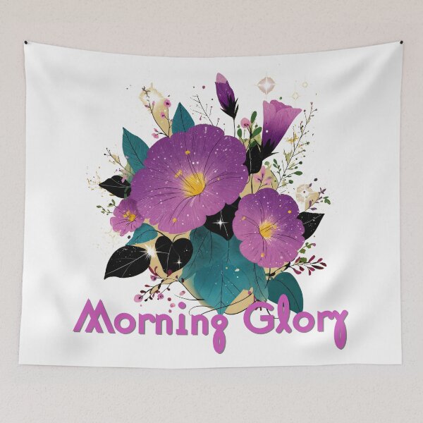 Item preview, Morning Glory: Blooming Magic in Purple and Gold designed and sold by ForeverPrintsOK.