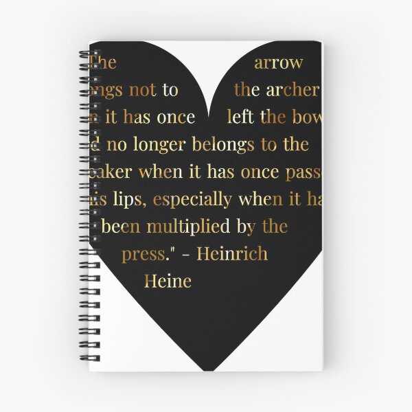 Item preview, Heinrich Heine Quote in Heart designed and sold by TheIconSmith.