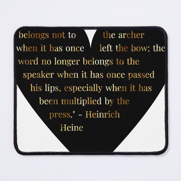 Item preview, Heinrich Heine Quote in Heart designed and sold by TheIconSmith.