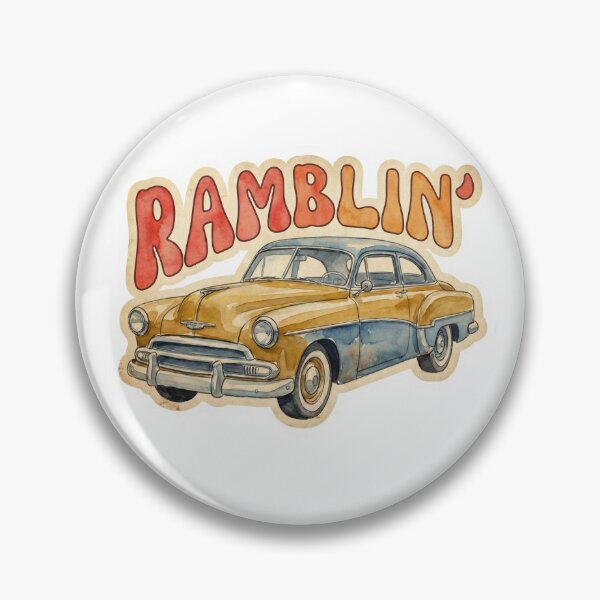 Item preview, Ramblin' Retro Car Watercolor - Vintage Classic Aesthetic designed and sold by colorone.