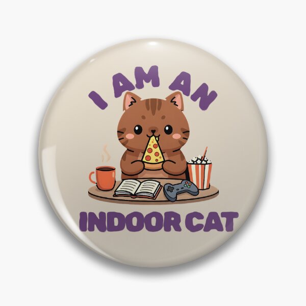Item preview, Copy of I'm An Indoor Cat Game Cat Pizza designed and sold by dudelinart.