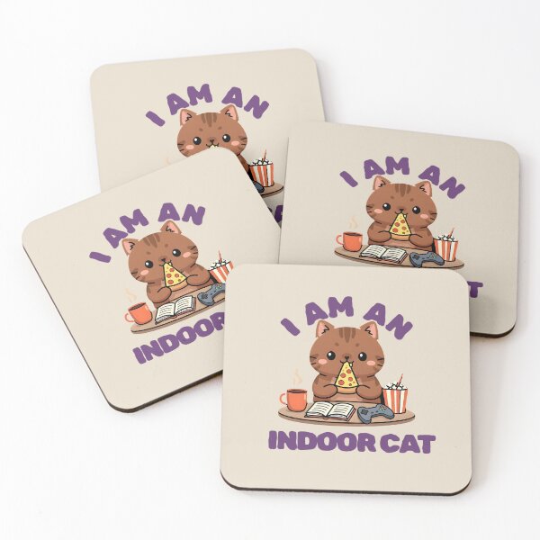 Item preview, Copy of I'm An Indoor Cat Game Cat Pizza designed and sold by dudelinart.