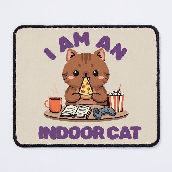 Item preview, Copy of I'm An Indoor Cat Game Cat Pizza designed and sold by dudelinart.
