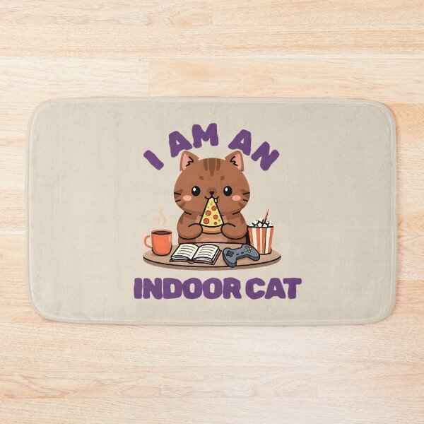 Item preview, Copy of I'm An Indoor Cat Game Cat Pizza designed and sold by dudelinart.