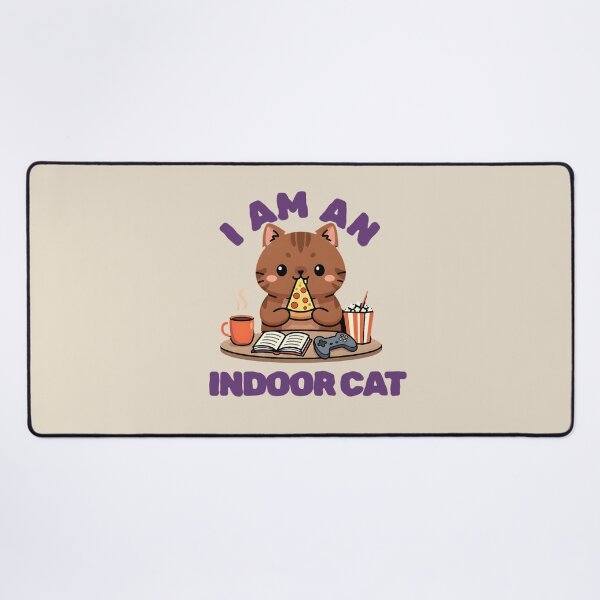 Item preview, Copy of I'm An Indoor Cat Game Cat Pizza designed and sold by dudelinart.