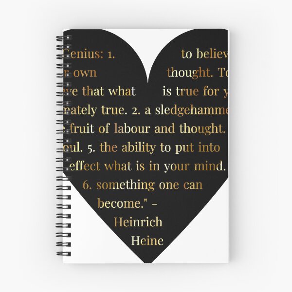 Item preview, Heinrich Heine Quote in Heart designed and sold by TheIconSmith.