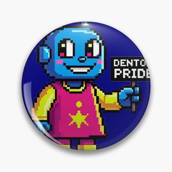 Item preview, Retro Pixel Alien - Denton Pride 8-bit Community Art designed and sold by rendstuff ⭐⭐⭐⭐⭐.