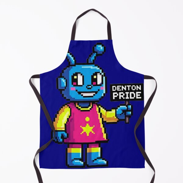 Item preview, Retro Pixel Alien - Denton Pride 8-bit Community Art designed and sold by rendstuff ⭐⭐⭐⭐⭐.