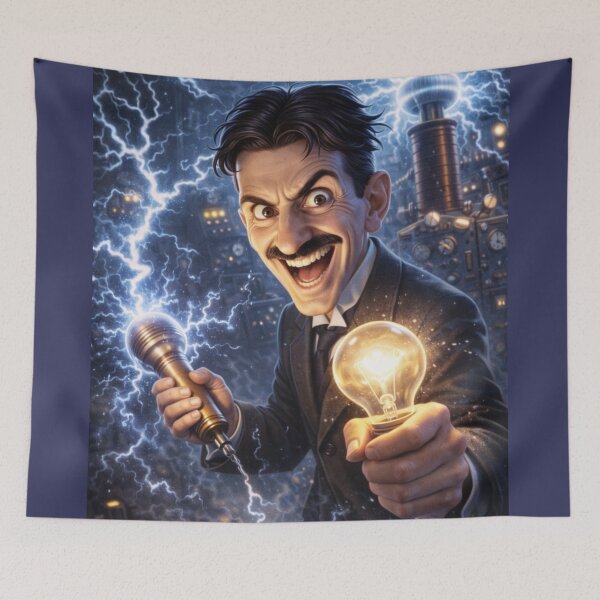 Item preview, The genius that is Nikola tessla designed and sold by bluefrog.