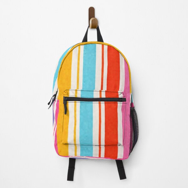 Item preview, Y2K Bold Rainbow Stripes Pattern (AI-Generated Retro 2000s Design) designed and sold by Cleora Visuals.