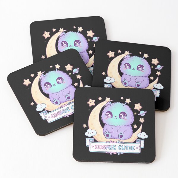 Item preview, Cosmic Cutie! Adorable Purple Space Monster on Moon designed and sold by arup7980.