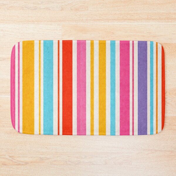 Item preview, Y2K Bold Rainbow Stripes Pattern (AI-Generated Retro 2000s Design) designed and sold by Cleora Art .
