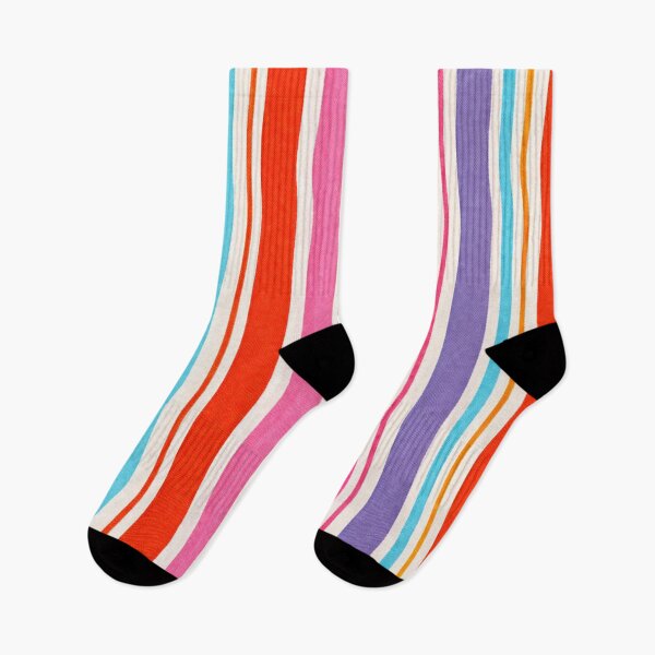 Item preview, Y2K Bold Rainbow Stripes Pattern (AI-Generated Retro 2000s Design) designed and sold by Cleora Art .