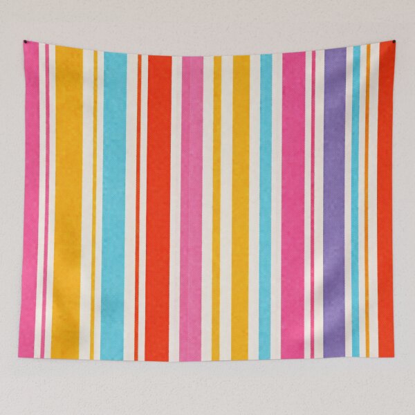 Item preview, Y2K Bold Rainbow Stripes Pattern (AI-Generated Retro 2000s Design) designed and sold by Cleora Art .