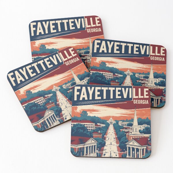 Item preview, Fayetteville Georgia USA Vintage Travel Tourism  designed and sold by TravelersGems.
