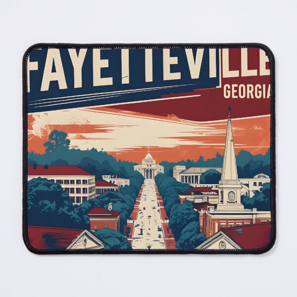Item preview, Fayetteville Georgia USA Vintage Travel Tourism designed and sold by TravelersGems.