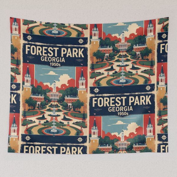Item preview, Forest Park Georgia USA Vintage Travel Tourism  designed and sold by TravelersGems.