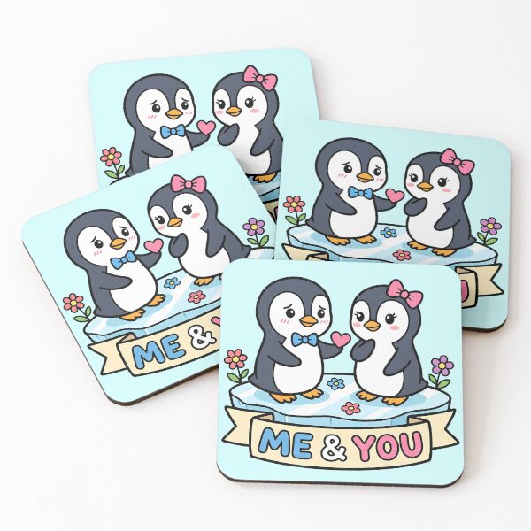 Item preview, Soul Mates Cute Penguins Couple designed and sold by WildCute.