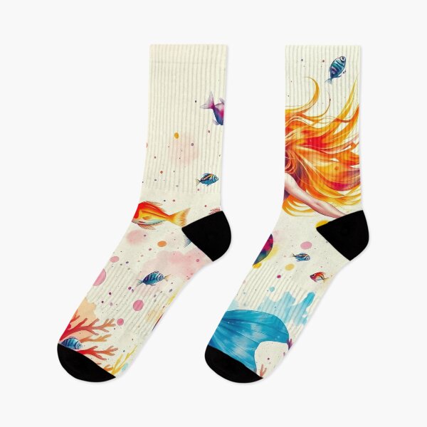 Item preview, Vibrant Underwater Mermaid designed and sold by cuprum.
