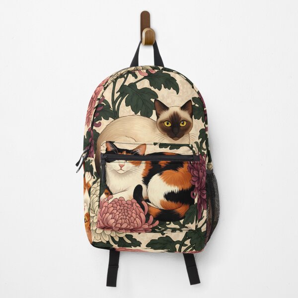 Item preview, Chrysanthemum Companions – Botanical Cat Harmony designed and sold by meesub.