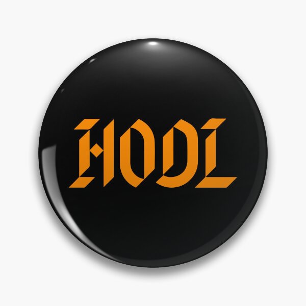 Item preview, Hodl Bitcoin Gothic Orange Logo designed and sold by CyberRex.