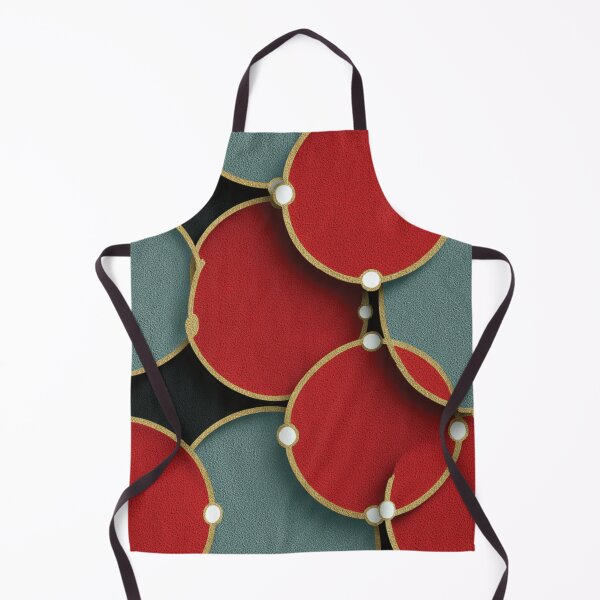 Item preview, Elegant Red and Blue Geometric Gold Circles designed and sold by DGtaLrtcom.