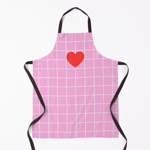 Item preview, Minimal Pink Grid with Centered Red Heart designed and sold by imperiumpublicitario .