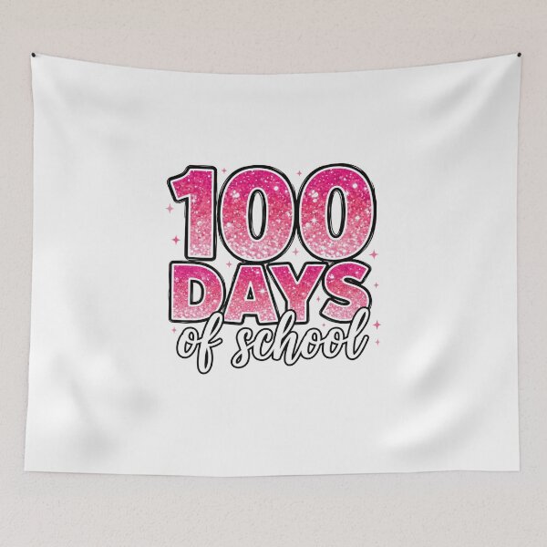 Item preview, Glitter 100 Days of School, Happy 100 Days of School, School Teacher 100 Days, Glitter Teacher designed and sold by DesignDenDo ⭐⭐⭐⭐⭐.