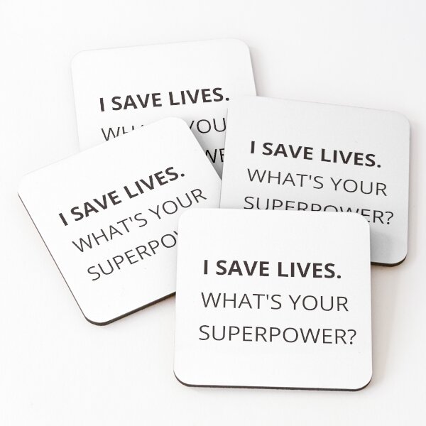 Item preview, I Save Lives. What’s Your Superpower? – Medical Hero Shirt designed and sold by FreshLineArts.