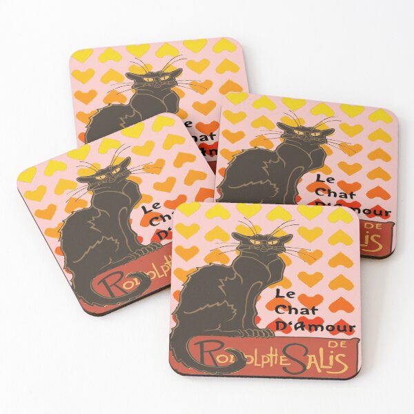 Item preview, Le Chat DAmour Valentine Cat With Heart Shapes designed and sold by taiche.