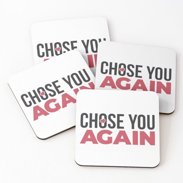 Item preview, Chose You Again Modern Couple Quote designed and sold by PixelGrafiks.