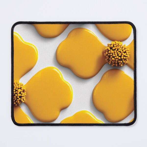 Item preview, Glossy Yellow 3D Abstract Floral Art designed and sold by DGtaLrtcom.