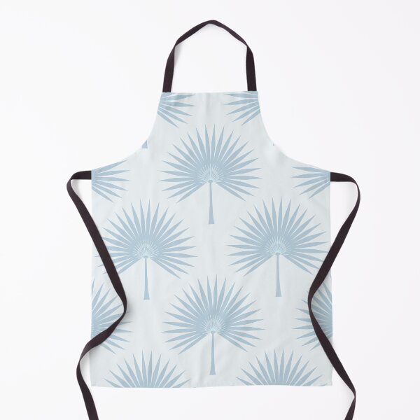 Item preview, Serene Tropical Fan Palm Leaves Pastel Lavender Blue designed and sold by Pinkdeer Designs.