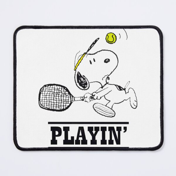 Item preview, Snoopy Playing Tennis designed and sold by Barbara Wilson.