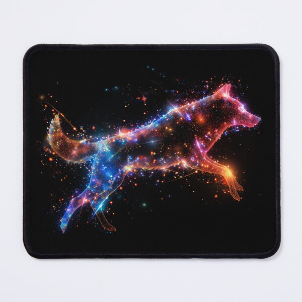 Item preview, Running Wolf Galaxy Art – Dark Spectrum Design designed and sold by PSYNOVA.
