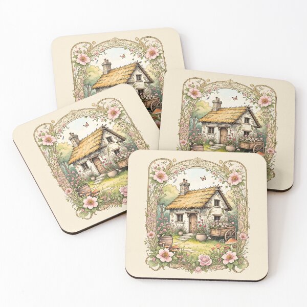 Item preview, Vintage Cottagecore Aesthetic Garden Floral Storybook Art Print designed and sold by BorgSpareParts.