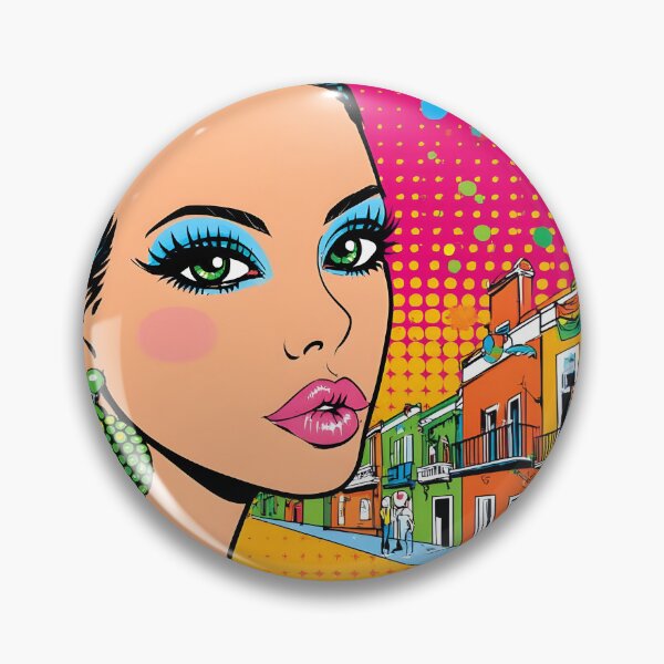 Item preview, Vibrant Pop Style Portrait with Colorful Background designed and sold by Artessie.