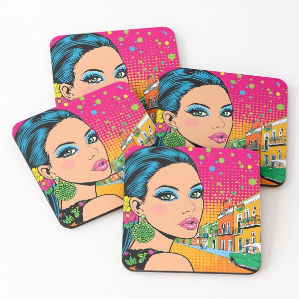 Item preview, Vibrant Pop Style Portrait with Colorful Background designed and sold by Artessie.