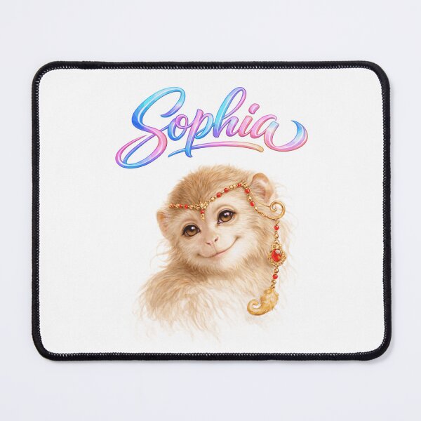 Item preview, Sophia Monkey Zodiac — Intelligence and Playful Spirit of the Chinese Monkey designed and sold by AlexLineArt.
