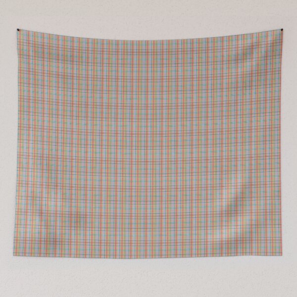Item preview, Retro Plaid Pattern in Soft Pastel Colours with Lavender designed and sold by SamJanner.