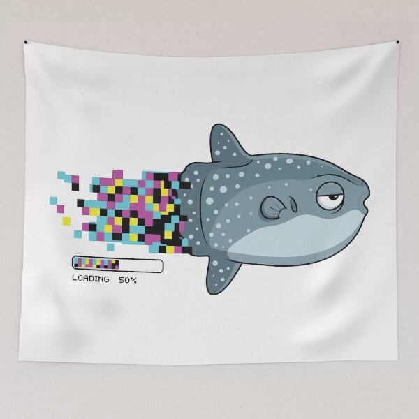 Item preview, Loading Body Please Wait Ocean Sunfish Glitch designed and sold by Petzzz.