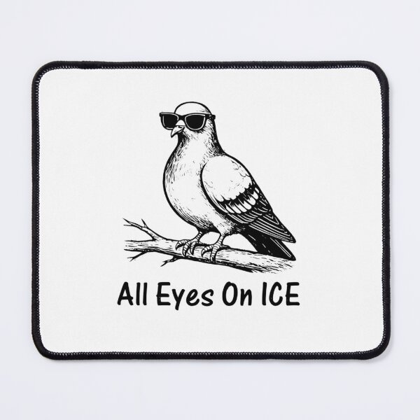 Item preview, All Eyes On ICE Funny Pigeon Anti-ICE designed and sold by NinigFox.