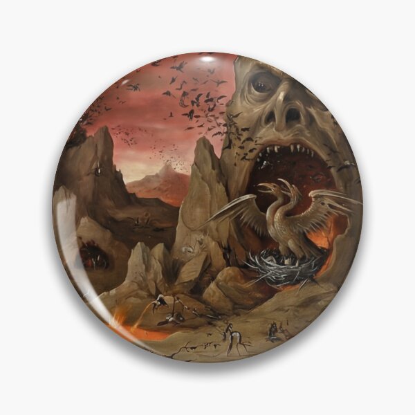 Item preview,   Demon Mountain Hellscape art after Hieronymus Bosch designed and sold by Vintage Designs +.
