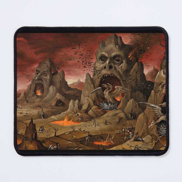 Item preview, Demon Mountain Hellscape art after Hieronymus Bosch designed and sold by Vintage Designs +.