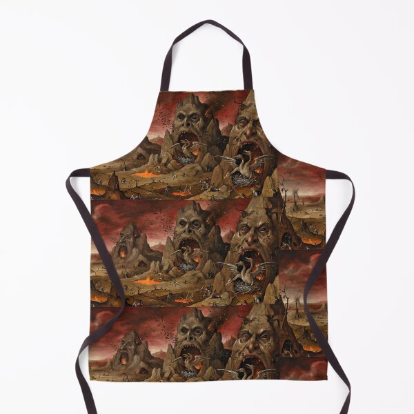 Item preview, Demon Mountain Hellscape art after Hieronymus Bosch designed and sold by Vintage Designs +.