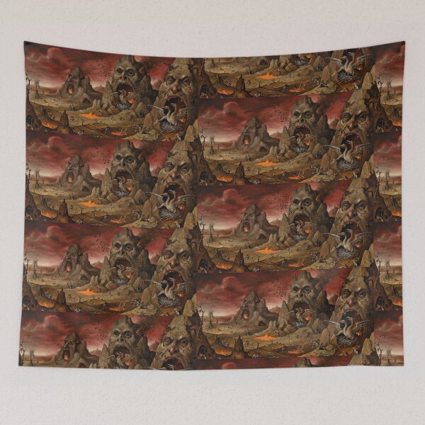 Item preview,   Demon Mountain Hellscape art after Hieronymus Bosch designed and sold by Vintage Designs +.