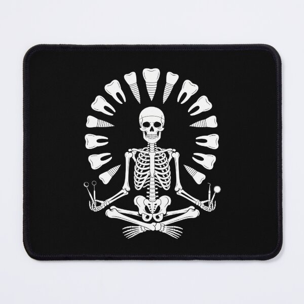 Item preview, Funny Skeleton Yoga Dental Hygienist Dentist designed and sold by TikCore.
